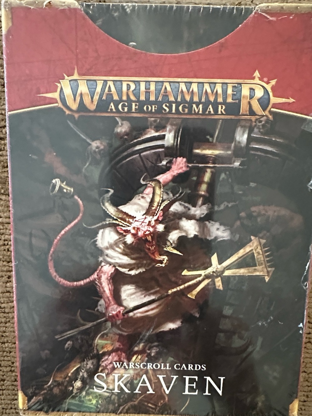 Warhammer Age of Sigmar Skaven Warscroll Cards - Red Box